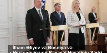 İlham Əliyev və Bosniya və Herseqovinanın Rəyasət Heyətinin Sədri Jelka Tsviyanoviç mətbuata bəyanatlarla çıxış ediblər