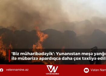 Biz müharibədəyik: Yunanıstan meşə yanğınları ilə mübarizə apardıqca daha çox təxliyə edilir