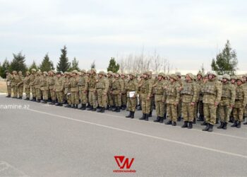 Hərbi vəzifəlilərin təlim toplanışı davam edir