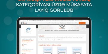 “E-sosial” mobil tətbiqi ABŞ-də keçirilən müsabiqədə “Ən yaxşı yeni mobil tətbiq” kateqoriyası üzrə mükafata layiq görülüb