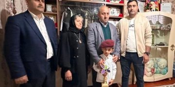 Biləsuvarda şəhid Ziyarət Mail oğlu Hüseynovun doğum günündə xatirəsi yad edildi